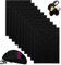 YSWOVUO 10 Stück 20x30cm Bastelfilz 2mm, Filzstoff zum Basteln, Polyester Steifer Filz für DIY Aufbewahrungstasche Filzunterlage Patchwork Nähen Basteln Handwerken Dekoration, Filz Schwarz