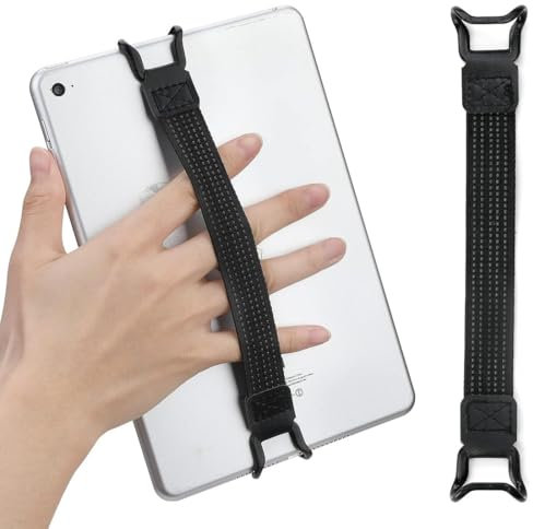 NJCXOLA 1 Pcs Dragonnes pour Tablette, Dragonne de Sécurité Universel Sangle de Tablette, Sangle de Maintien Polyvalente Haute Élastique Dragonne Support pour Tablettes et E-Readers,2-19cm