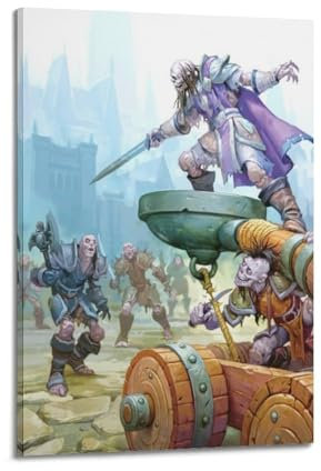 ASDASDHBW Poster World of Warcraft mit Videospiel-Herausforderungen, Ork-Poster, dekoratives Gemälde, Leinwand, Wandposter und Kunstdruck, moderne Familienschlafzimmer-Dekoration, Poster, 20 x 30 cm