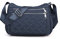 YUESITE Umhängetasche Damen, Kleine Gesteppt Schultertasche mit mehreren Taschen Leichte Wasserdichte Messenger Bags Nylon Geldbörse Handtasche Dunkelblau