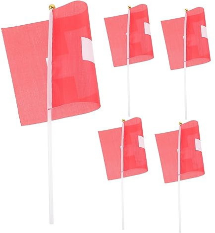 5 Pièces drapeau agitant la main drapeaux du brésil Happyyami