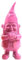 Decor Space Nain de jardin extérieur en résine gnome sympathique couleur unie h 29,5 cm (Rose)