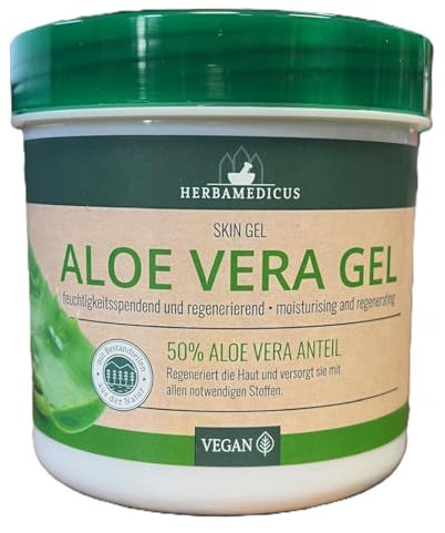 Herbamedicus Aloe Vera Gel 50% Anteil regenerierend, 250ml