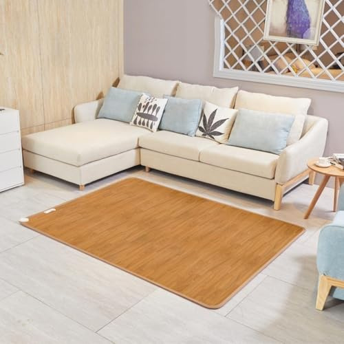 Heizmatte For Unter Den Teppich, Geeignet For Homeoffice Und Innenräume, Elektrisch Beheizter Boden Mit Schreibtischheizung(50 * 80cm)