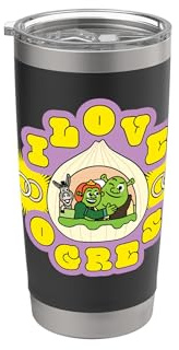 Shrek Emoji I Love Ogres Doppelwandiger Edelstahl-Thermobecher