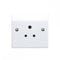 MK K771WHI 5 amp 1-Gang Round-Pin Socket, K771 WHI