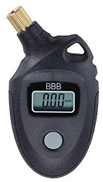 BBB Cycling Fahrrad Mountainbike Luftdruckmesser, BMP-90, Schwarz