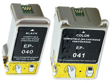 3 Druckerpatronen Tinte für Epson Stylus C62 CX3200 ersetzen Epson T040 und T041