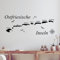 GRAZDesign Wandtattooo Ostfriesische Inseln | Küstenlandschaft Nordsee | Maritime Deko, Wohnzimmer Büro Wandaufkleber Wandsticker, Jugendzimmer, Wanddeko, 77x30cm, 049 königsblau