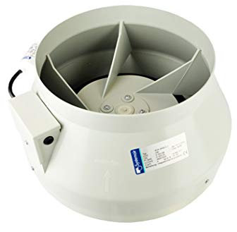 Systemair RVK 10 Inch A1 (250mm) In-line Ducting Fan (780m3/hour) Hydroponics