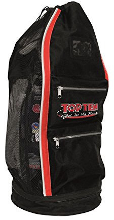 TOP TEN Sporttasche im Rucksack Syte Shoulder Mesh Bag Deluxe Kickboxen Kampfsport MMA Thaiboxen Muay Thai Tasche Trainingstasche Kickboxtasche Rucksacktasche Kombietasche Kampfsporttasche Karate