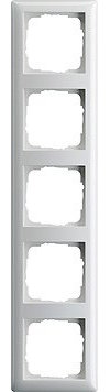 GIRA Serie Standard 55 - reinweiß glänzend 5-fach Rahmen