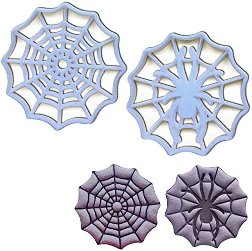 2er Set Spinnweben Ausstechformen (Formen: Spinnweben und Spinnweben mit Spinne), 2 Teile, Bakerlogy