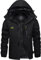 KEFITEVD Winterjacke Herren Warm Softshell Jacke Wasserdicht Snowboardjacke Gefüttert Kapuzenjacke Thermo Outdoorjacke für Snowboard Ski Männer Schwarz CN XL, EU S