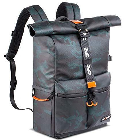 K&F Concept 2-in-1 Camera Backpack, Travel Camera Backpack Waterproof with 20 Liters for Photography and Hiking, Anti-theft Camera Bag for Camera Lens Tripod Laptop Clothes Accessories