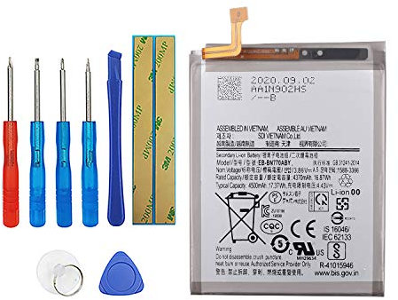 Vvsialeek EB-BN770ABY Batterie de téléphone portable compatible avec Samsung Galaxy Note10 Lite SM-N770F/DS avec kit d'outils