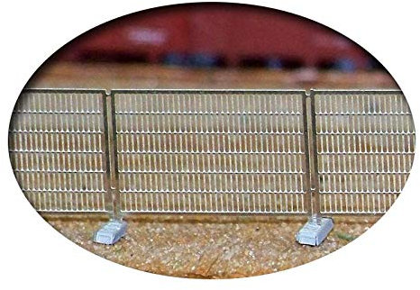 modellbahn-exklusiv Bauzaun, Neusilber-Bausatz, Spur Z, 1:220