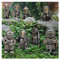 lefeindgdi Gartenzwerg Statue Ritter Zwerge Wache Soldat Miniaturfigur Sammlung Harz Desktop Ornament Zwerg Skulptur für Haus Hof Garten Dekor