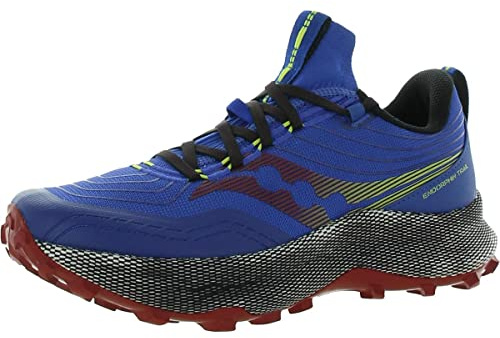 Saucony Herren Endorphin Trail Laufschuhe Trailschuh Blau - Rot 46