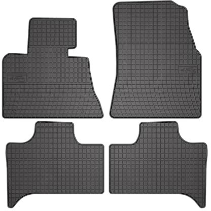 OMAC Gummi Fußmatten kompatibel mit BMW X5 E53 1999-2006 Automatten Gummi Schwarz 4tlg