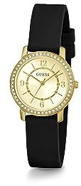 GUESS Damen Analog Quarz Uhr mit Silikon Armband GW0469L3