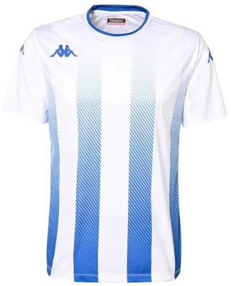 Kappa Herren BUGO T-Shirt, Weiß, Blau, S