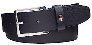 Tommy Hilfiger Herren Gürtel Oliver 3,5 cm Ext Ledergürtel, Blau (Space Blue), 85