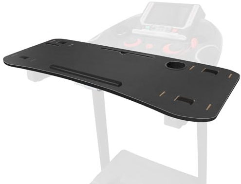 KELIXU Treadmill Desk Attachment, Universal Walking Laptop Holder Desk Ergonomic Platform Workstation for Treadmill with Cup Holder, Laptop/Tablet Stand, 39 L x 15 W, Black