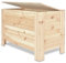 Multi-Purpose Large Wooden Storage Chest 30.3 x 15.7 x 18.5 In (77 x 40 x 47 cm) Natural Wood Toy Box, Spacious Blanket Box Chests with Lid, Perfect Toy Box Organizer or Bed End Storage Bench