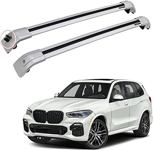 MICR 2 StüCk Auto DachträGer für BMW X5 G05 2019 2020 2021, Aluminium DachgepäCkträGer Hochstabile Koffer BüGel Transport Schutz ZubehöR
