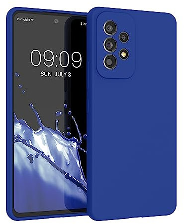 kwmobile Case Compatible with Samsung Galaxy A53 5G Case - TPU Silicone Phone Cover with Soft Finish - Baltic Blue