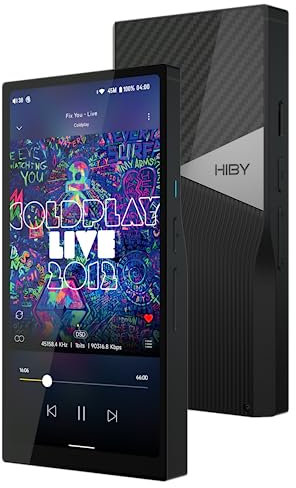 HiBy R6 Pro II Music Player Digital Audio Player MP3 Player mit Bluetooth und WiFi/Dual DAC/Class A Amp/Android 12 OS/MQA 16X/DSD1024/PCM1536K Schwarz