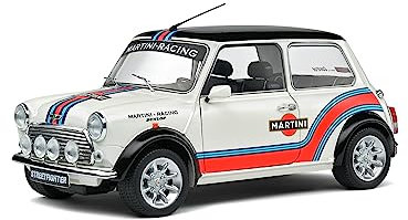 Solido Mini Cooper Martini EVO – Hochwertiges Diecast Modellauto im Maßstab 1:18, ikonischer Rallye-Klassiker für Sammler & Motorsport-Fans