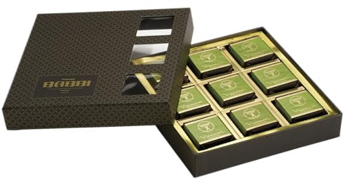 Viennesi Pistacchio De Luxe, 9 Wafer Ricoperti di Cioccolato Bianco con Ripieno al Pistacchio, in Elegante Confezione Regalo, Cadeau Goloso da 9 Pezzi