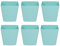 BOMKEE Becherhalter zum Aufhängen, 6 Stück, Rollwagen-Zubehör, hängende Aufbewahrungskorb, Stiftehalter, Make-up-Organizer, Aufbewahrungskorb, Zubehör (BMK-Hanging Cups-03-UK-BL-K6)