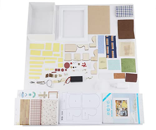Tyenaza 1:12 DIY-Puppenhaus-Bausatz Mit Fotorahmen-Design, Tischdekorationen zu Hause