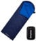 KingCamp Schlafsack, warm und leicht, Innen- und Außendesign, komplett entfaltbar, wasserabweisend und langlebig, Schlafsack Outdoor Camping, (Navy L Zip, 220×75cm)