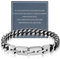 FANCIBAND Hip Hop Punk armband herren edelstahl 316L 19cm-22cm Einstellbar Armbänder Cuban Geschenk für Ehemann Freund Papa Sohn Bruder Großvater Kollege