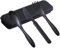 Set di posate da viaggio riutilizzabile con astuccio, forchetta portatile in plastica cucchiaio posate da campeggio per scuola, lavoro, picnic o uso quotidiano (nero)