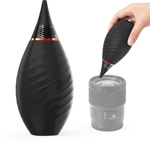 K&F Concept Powerful Rocket Air Blower, Dust Cleaner Blower, Lens Blower, Air Blaster for Digital, DSLR, SLR Cameras, Camera Lenses and Electronics, Clean Duster, Lens Cleaner - Short Nozzle
