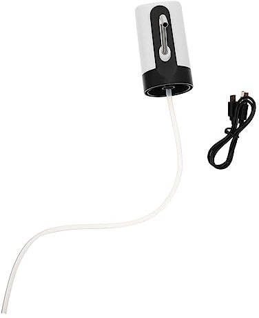 HEMOTON Bottled Water Pump Water Jar Pump USB on Off Water Bottle Water Storage Containers Water Press Pump Electric Automatic Water Bucket Pump White Household Silica Gel Drinking Bucket
