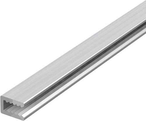 U - Profil mit 4mm Innenmaß aus Aluminium für Stegplatten, Glas, Kunststoffplatten (750mm)