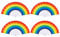 4 Stück Regenbogen Faltfächer,Bunt Fächer Handfächer Regenbogen Fächer Pride Fächer für Regenbogen Party Parade Sommer Deko Faltfächer Hochzeitsdeko
