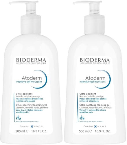 Atoderm intensiv schäumend | beruhigt Unwohlsein | beruhigt Juckreiz | schützt vor trockener Haut | 2 x 500 ml
