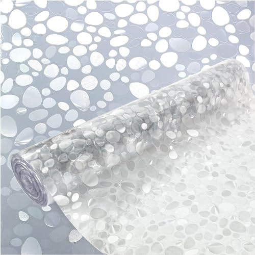 Fensterfolie selbsthaftend 90x100 cm | Statische Sichtschutzfolie ohne Kleber aus PVC | Selbsthaftende Glasfolie für Lichtdurchlass und Privatsphäre | Fensterfolie statisch haftend | Diana