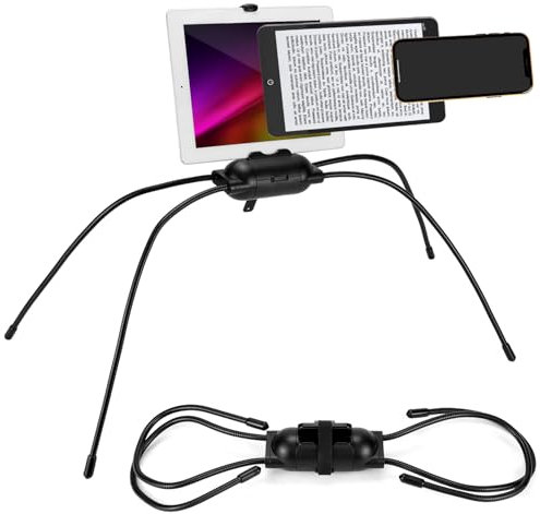 QWORK® Support Tablette pour lit, Support iPad Flexible, courbure arbitraire, Angle réglable, Universel pour Smartphones, tablettes et liseuses