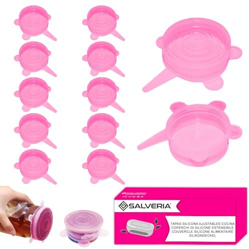 Couvercle pot confiture boite de conserve 12 pieces pour les bocaux tasses verres Universel et ecologique Sans BPA et lavable au lave-vaisselle Resistance aux hautes et basses temperatures