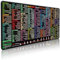 MATKING Excel Shortcuts Mouse Mat Large, XXL Gaming Mouse Pad with Seamed Edges, Waterproof Computer Office Shortcuts Desk Mat with Non-Slip Rubber Base, Cheat Keyboard Mat(900x400x3 MM)