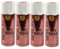 various-Pintura Spray Especial Oro Rosa Multicolor Profesional 400ml Adecuado Metal Madera y Plástico Pack de 4 unidad