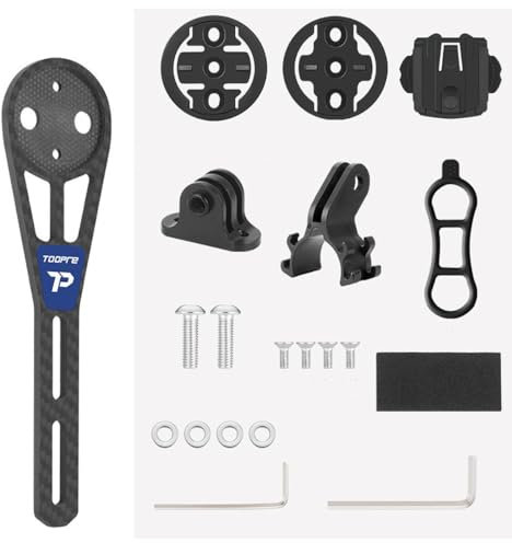 HOUSON bicycle computer mount, integrated handlebar mount for road bikes, compatible with Garmin Edge, Wahoo Elemnt, Bryton, G-oPro camera, and lamp